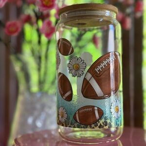 Football and Daisies Tumbler
